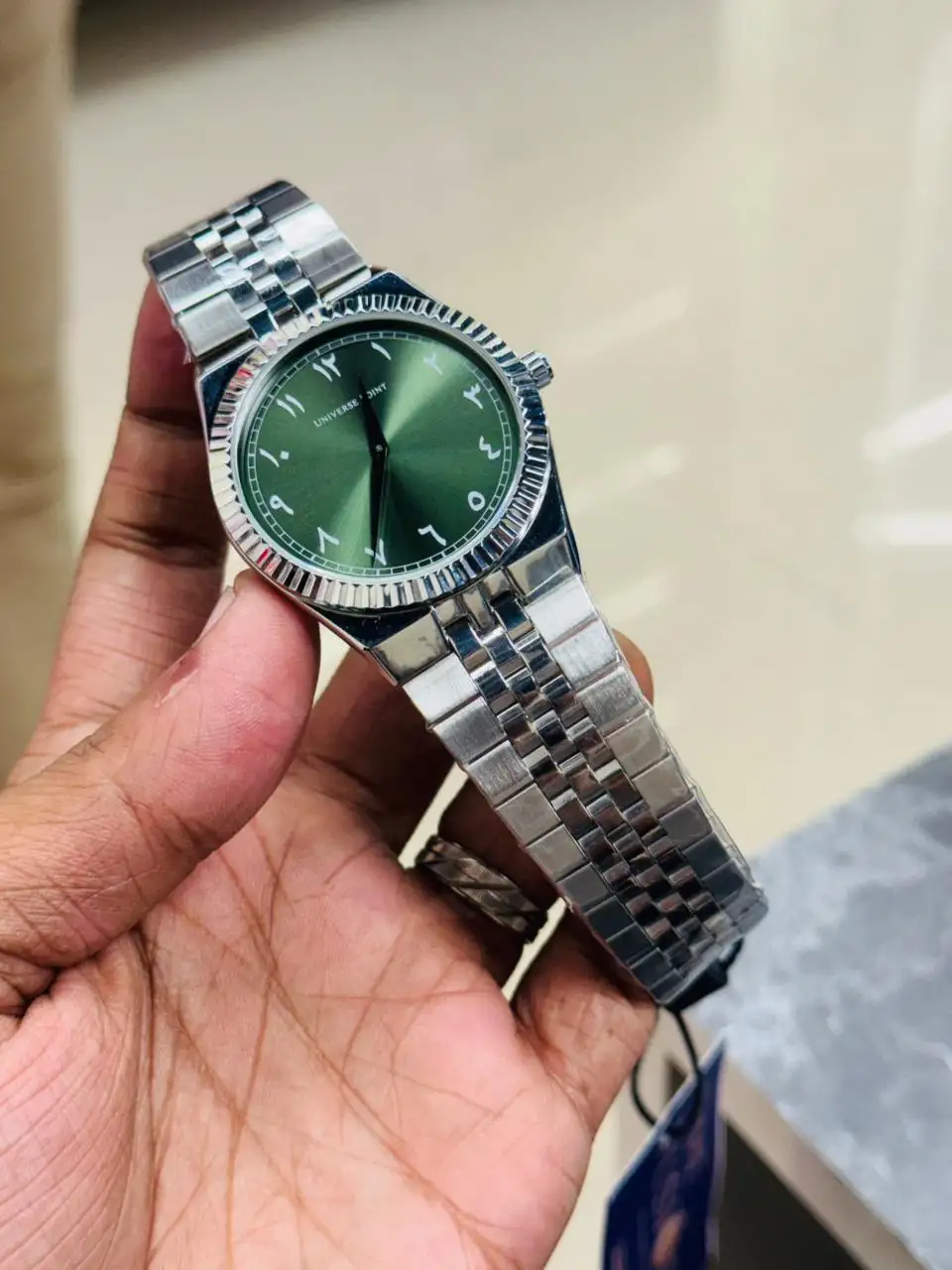 Universe Point Arabic Dial 1988 Authentic Watch